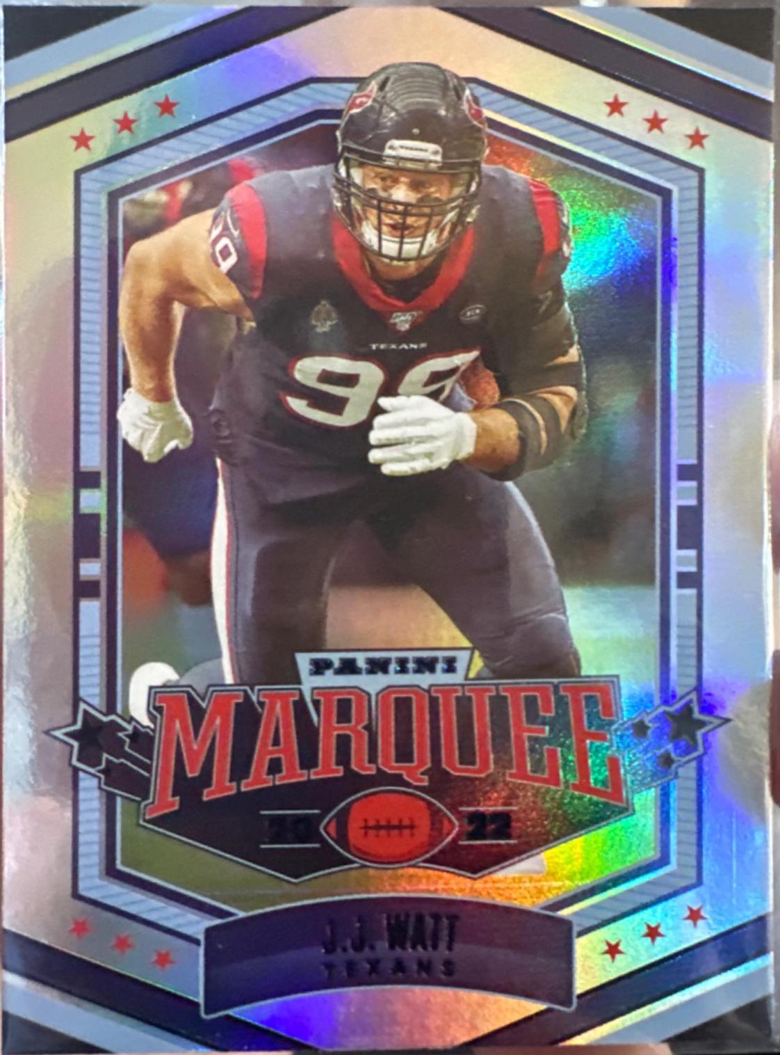 J. J. Watt #MAR-12 Football Cards 2022 Panini Chronicles Marquee