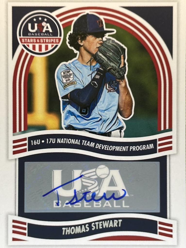 Thomas Stewart #NTS-TS 2024 Panini Stars & Stripes 16u17u National Team Signature Baseball