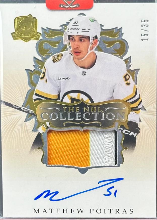 Matthew Poitras #NHL-MP 2023 Upper Deck The Cup NHL Collection Autograph