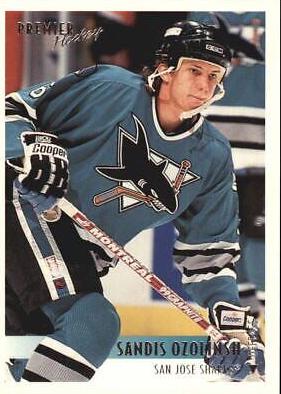 Sandis Ozolinsh #430 Hockey Cards 1994 Topps OPC Premier