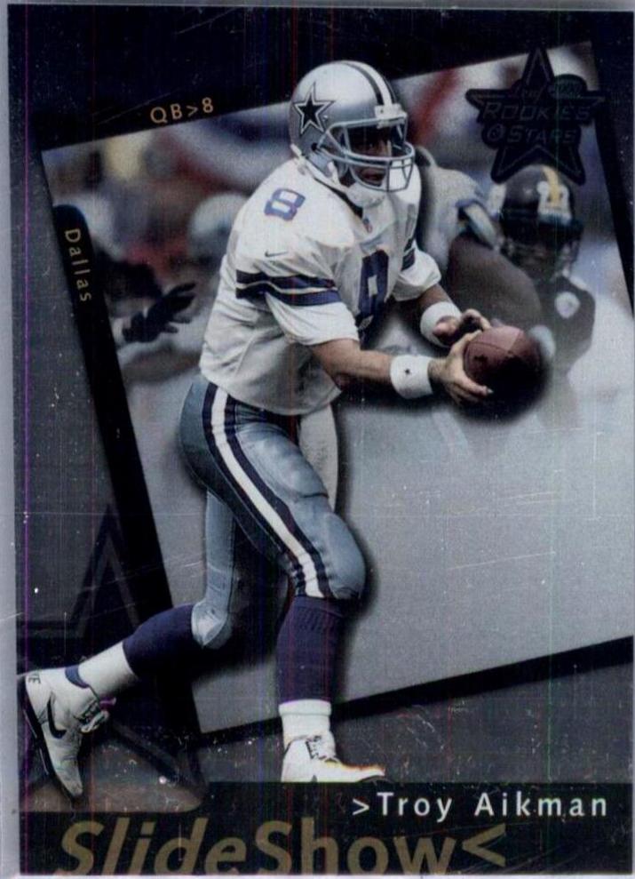 Troy Aikman #S-15 Football Cards 2000 Leaf Rookies & Stars Slideshow