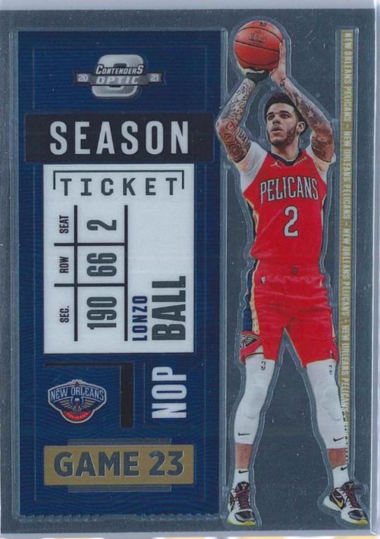 Lonzo Ball #32 Basketball Cards 2020 Panini Contenders Optic
