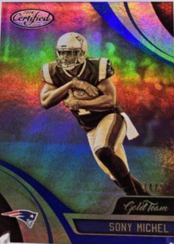 Sony Michel #GT-SOM 2018 Panini Certified Football Gold Team