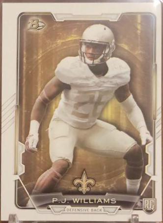 P.J. Williams #4 Football Cards 2015 Bowman Rookies