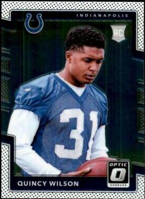 Quincy Wilson #111 Football Cards 2017 Panini Donruss Optic