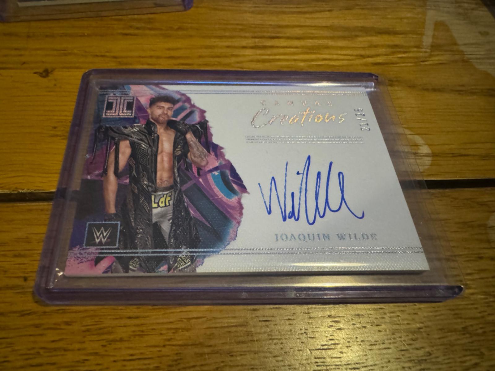 Joaquin Wilde #CC-JWL Wrestling Cards 2023 Panini Impeccable WWE Canvas Creations Signature