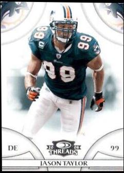 Jason Taylor #22 Football Cards 2008 Panini Donruss Threads