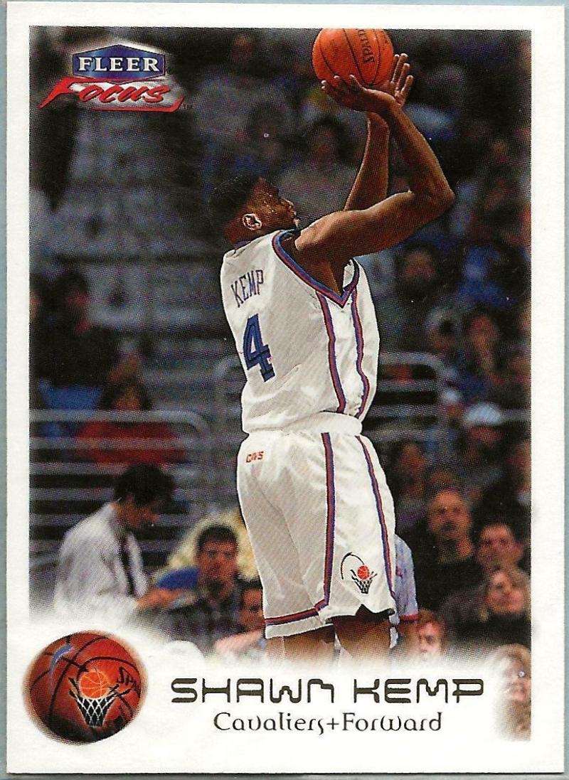 Shawn Kemp #41 Basketball Cards 1999 Fleer Focus