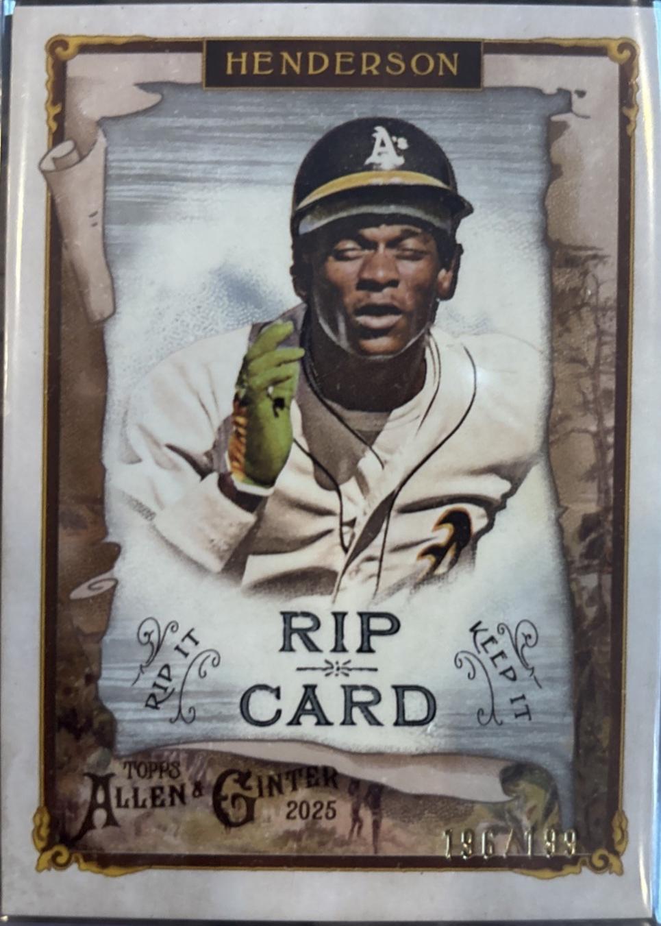 Rickey Henderson [Unripped] #RIP-62