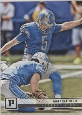 Matt Prater #100 Football Cards 2018 Panini