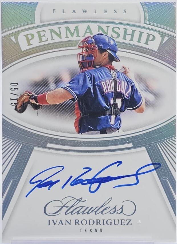 Ivan Rodriguez #FP-IR 2024 Panini Flawless Baseball Penmanship