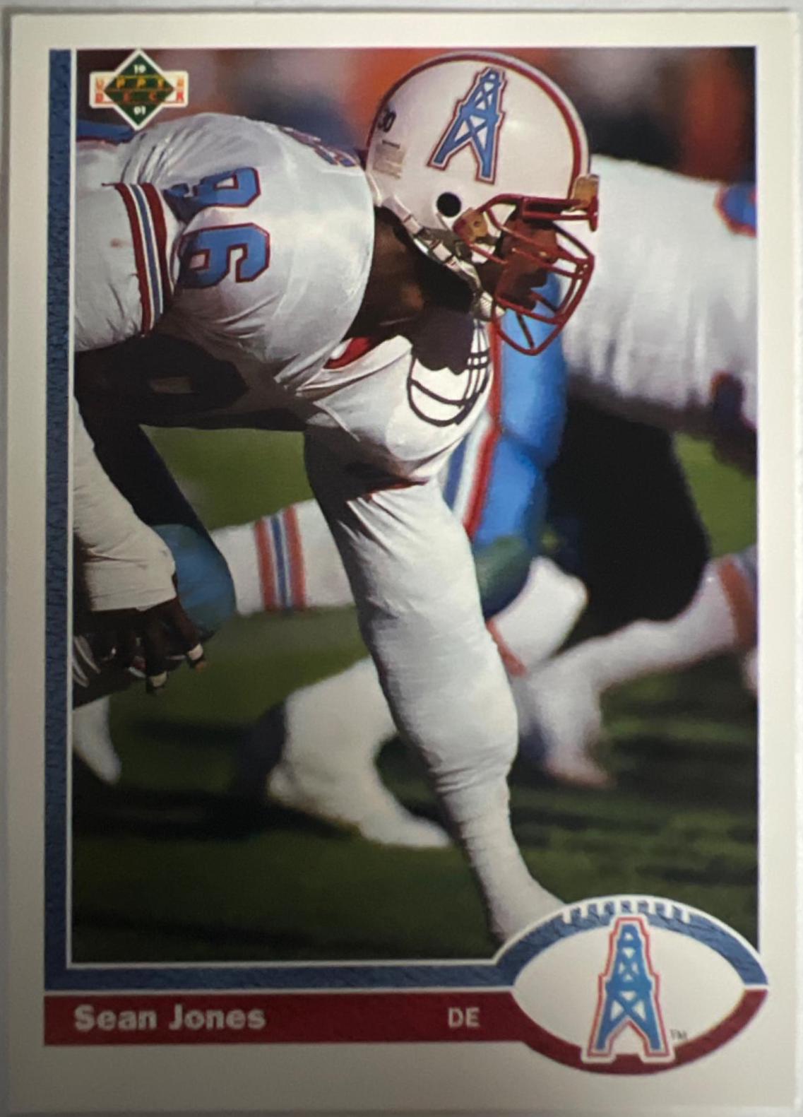 Sean Jones #314 Football Cards 1991 Upper Deck