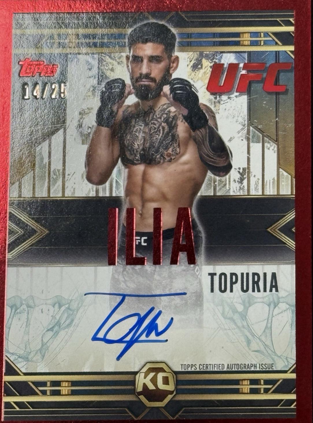 Ilia Topuria [Red] #TB-IT Prices | 2025 Topps Knockout UFC 2012 ...