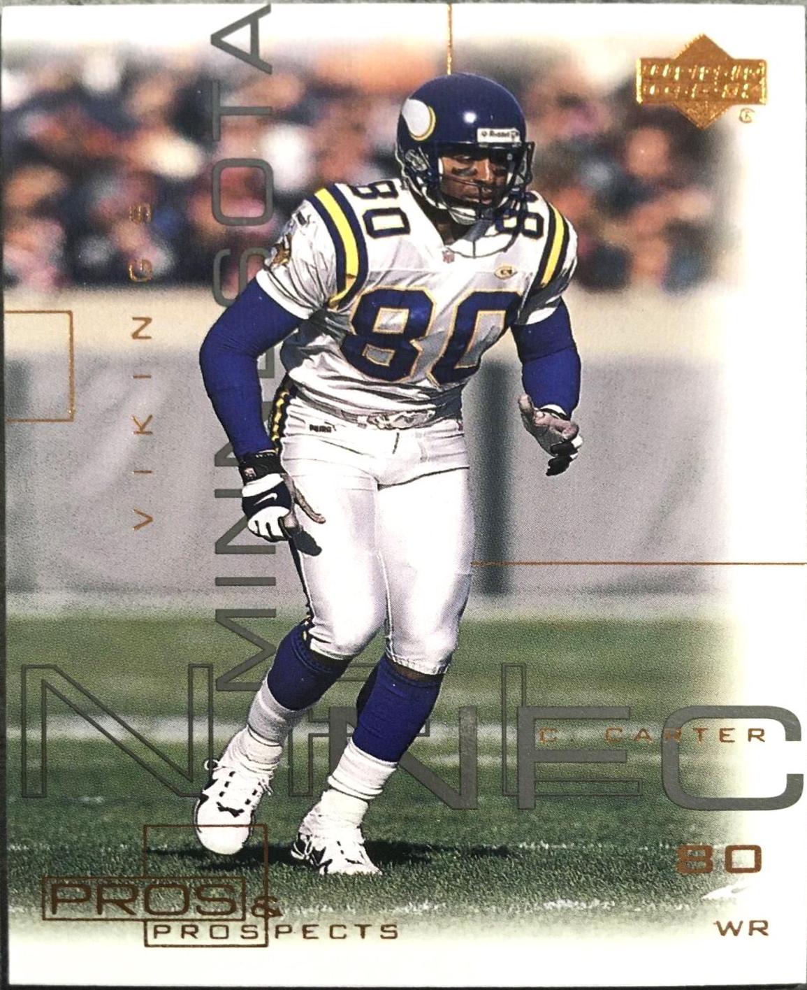 Cris Carter #47 Football Cards 2000 Upper Deck Pros & Prospects