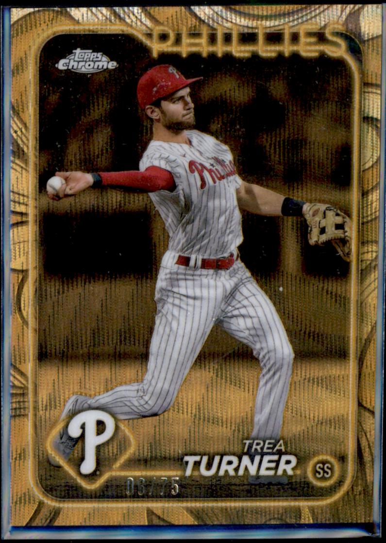 Trea Turner [Gold Wave Refractor] #52