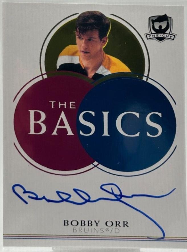 Bobby Orr #TB-BO Hockey Cards 2021 Upper Deck The Cup The Basics Auto