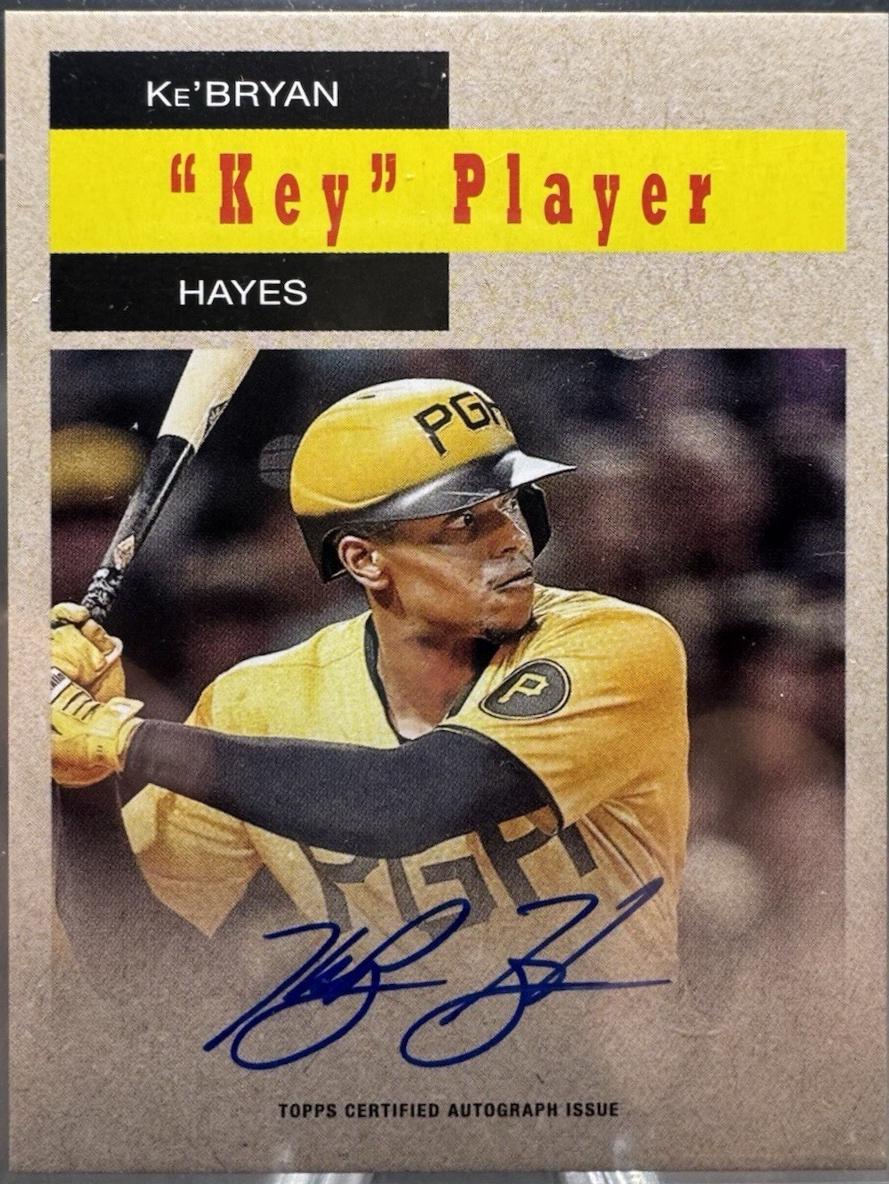 Ke'Bryan Hayes #58WA-KH Baseball Cards 2024 Topps Archives 1958 TV Westerns Autograph Variation
