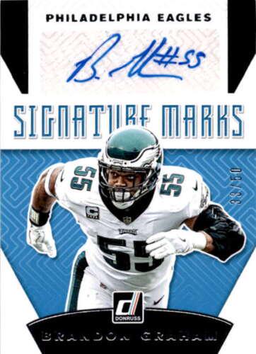 Brandon Graham #SM 48 Football Cards 2019 Donruss Signature Marks Autographs