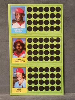 George Foster, Garry Templeton, Ken Reitz #65, 82, 101