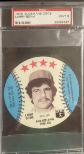 Larry Bowa Baseball Cards 1976 Buckmans Discs