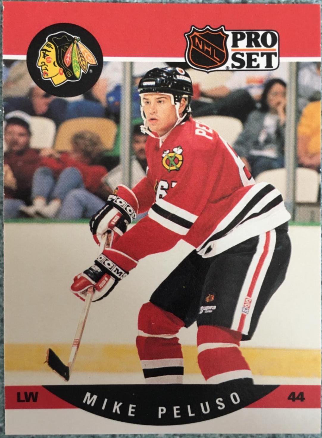 Mike Peluso #601 Hockey Cards 1990 Pro Set