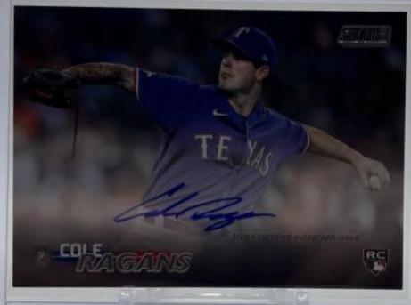 Cole Ragans #SCBA-CRS Baseball Cards 2023 Stadium Club Autographs