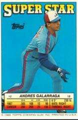 Andres Galarraga #2 Baseball Cards 1988 Topps Stickercard Prices