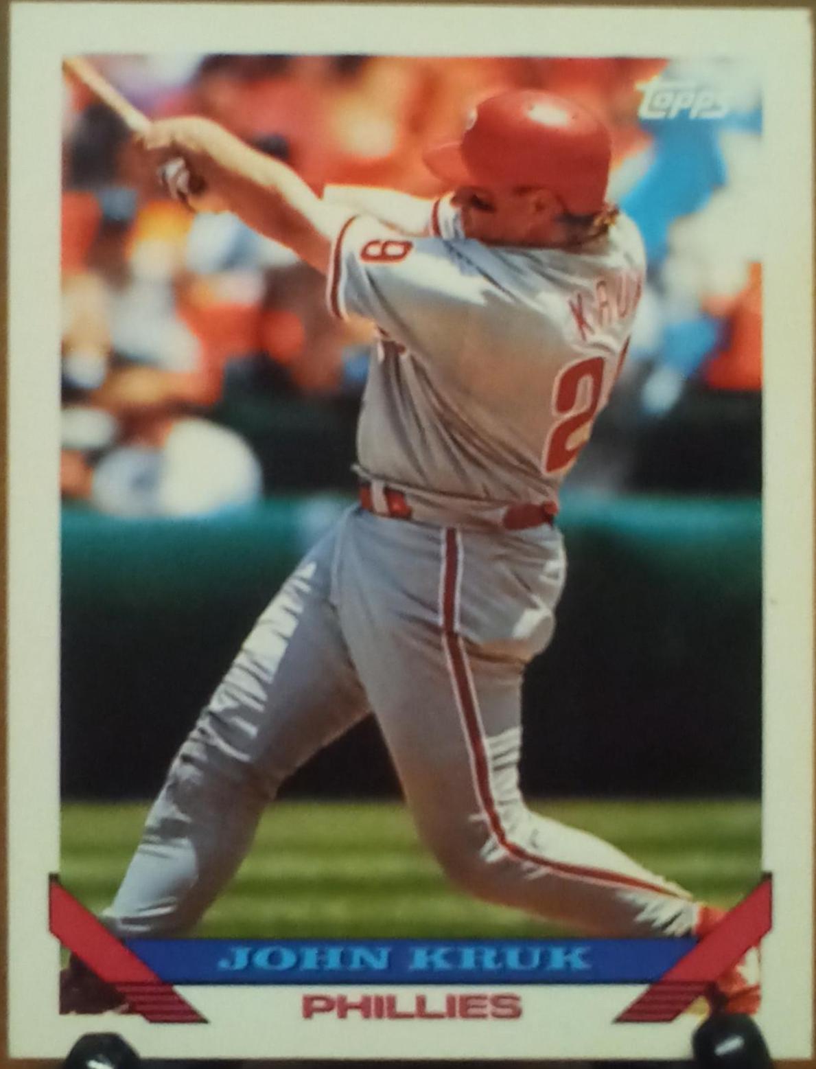 John Kruk #340 Baseball Cards 1993 Topps