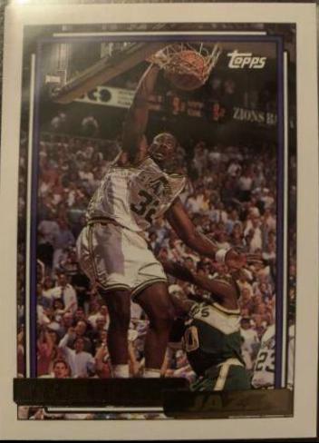 Karl Malone #20 Basketball Cards 1992 Topps Gold