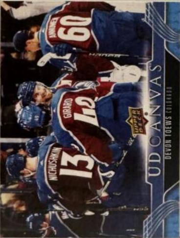 Devon Toews #C143 Hockey Cards 2023 Upper Deck UD Canvas