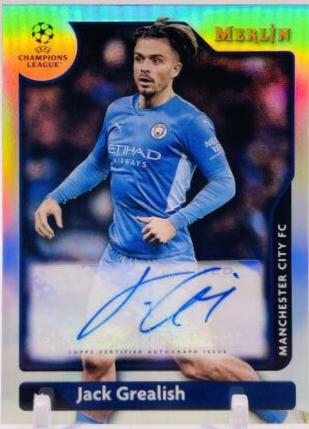 Jack Grealish #A-JG Soccer Cards 2021 Topps Merlin Chrome UEFA Autographs