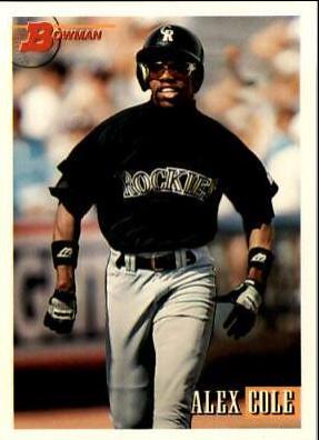 Alex Cole #36 Baseball Cards 1993 Bowman