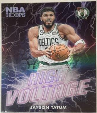 Jayson Tatum #18 Basketball Cards 2023 Panini Hoops High Voltage