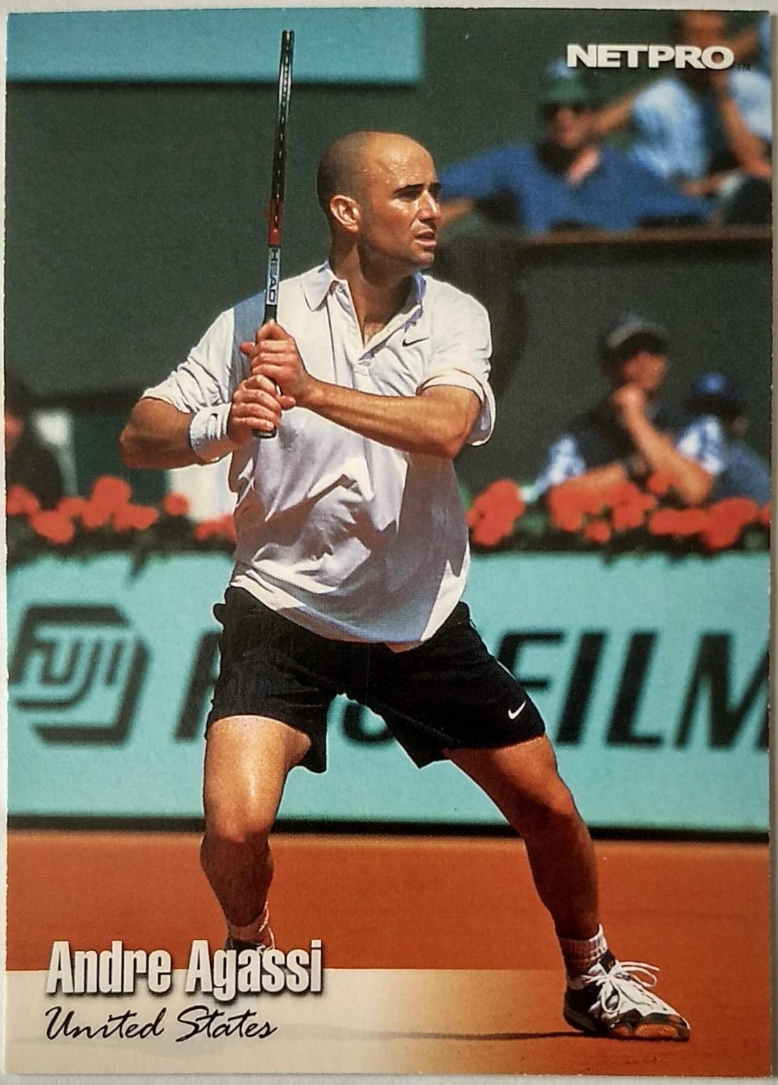 Andre Agassi #15 Tennis Cards 2003 NetPro
