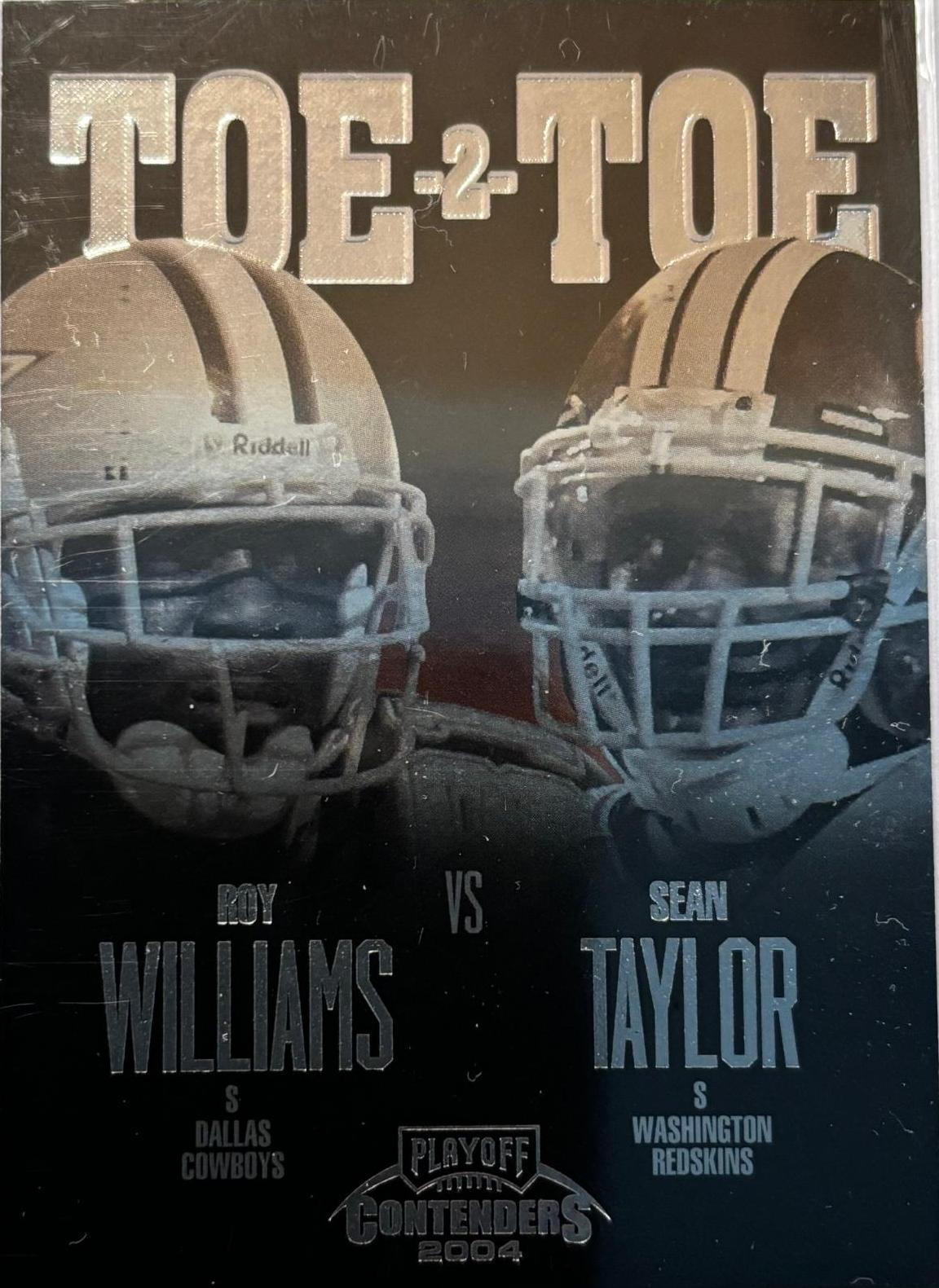 Williams, Taylor #TT-20 Football Cards 2004 Playoff ROY Contenders Toe 2 Toe