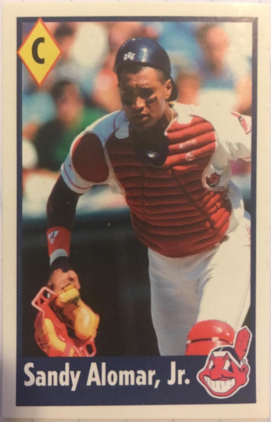Sandy Alomar Jr #26 Baseball Cards 1995 Fleer Panini Stickers