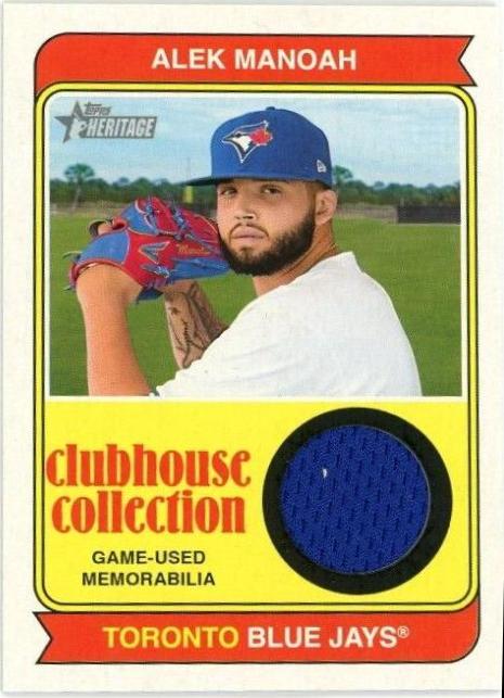 Alek Manoah #CCR-AMH Baseball Cards 2023 Topps Heritage Clubhouse Collection Relics