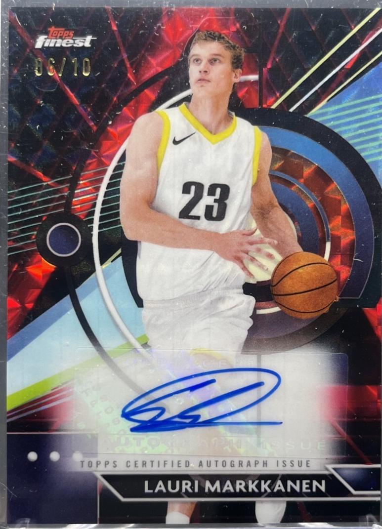 Lauri Markkanen [Red Black Vapor Geometric Refractor] #FA-LM