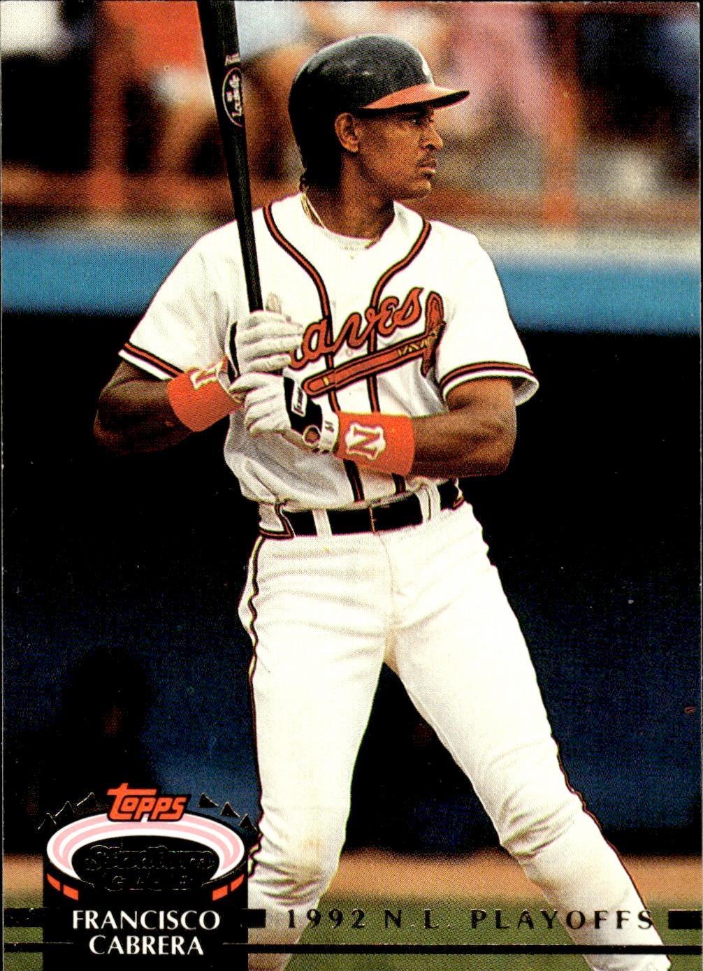 Francisco Cabrera #172 1993 Stadium Club Murphy Baseball