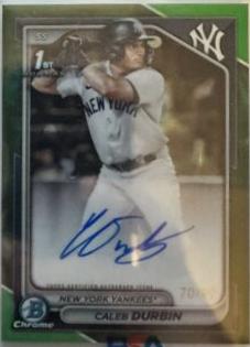 Caleb Durbin [Green Lava Refractor] #CPA-CD