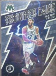 Jayson Tatum #2 Basketball Cards 2021 Panini Mosaic Thunder Lane