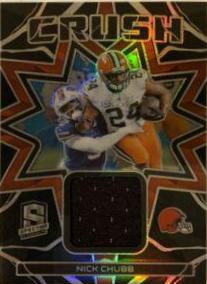 Nick Chubb #6 Football Cards 2023 Panini Spectra Crush