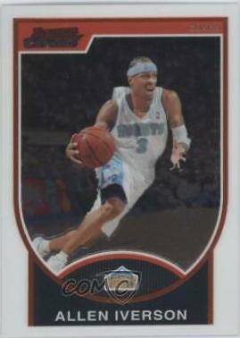 Allen Iverson #33 Basketball Cards 2007 Bowman Chrome