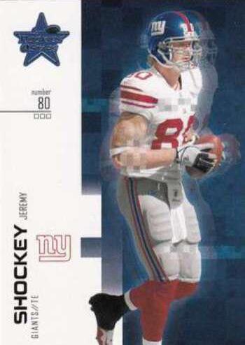 Jeremy Shockey #6 Football Cards 2007 Leaf Rookies & Stars