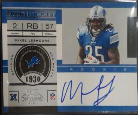 Mikel Leshoure #229 2011 Playoff Contenders Football