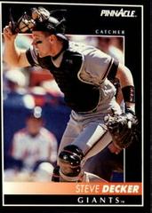 Steve Decker #63 Baseball Cards 1992 Pinnacle Prices