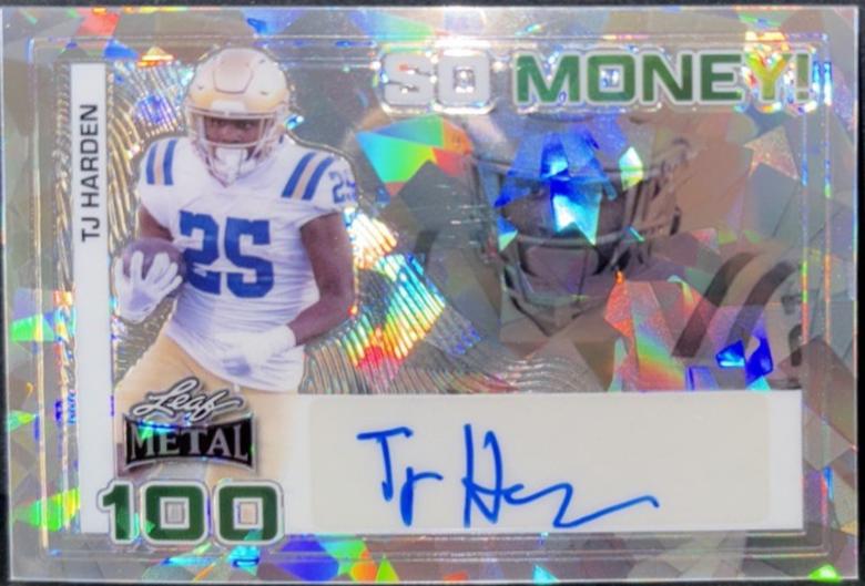 TJ Harden #SM-TJH 2024 Leaf Metal So Money Autograph Football