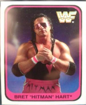 Bret Hart #122 Wrestling Cards 1991 Merlin WWF