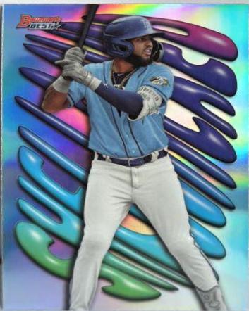 Junior Caminero #SH-12 Baseball Cards 2023 Bowman's Best Shellacked