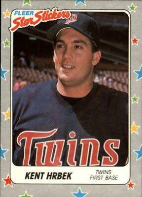 Kent Hrbek #44 Baseball Cards 1988 Fleer Star Stickers